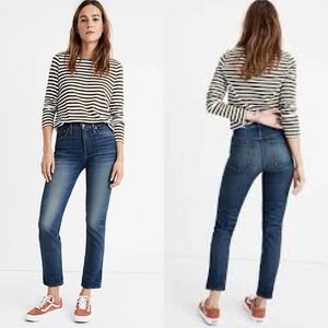 Madewell Rivet & Thread High Rise Stovepipe Jeans Sz 29 Slim Straight Limited Ed